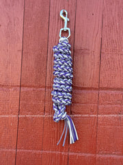 Purple Diamonds Braided Leadrope