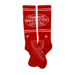 Cactus Alley-Cowboys Lover Red Performance Boot Socks