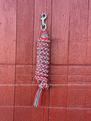 Red & Turquoise Braided Leadrope