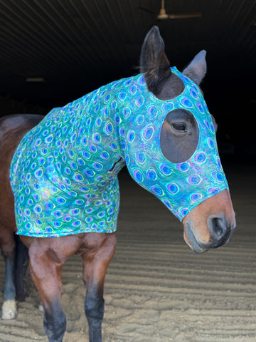 Glitter Peacock print slinky