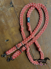 8ft Cremesicle Braided Reins