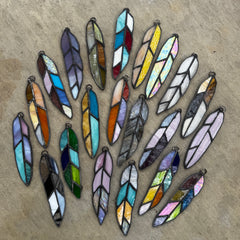 Stained Glass Feathers