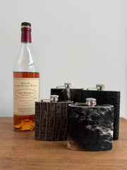 Leather Hide Wrapped Flasks