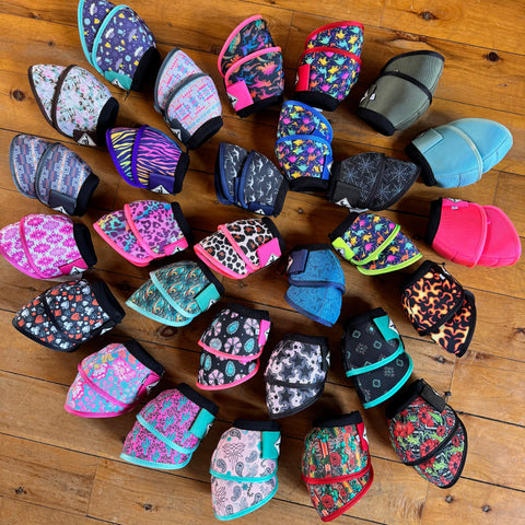 Made to Order: Pair of Patterned Bell Boots