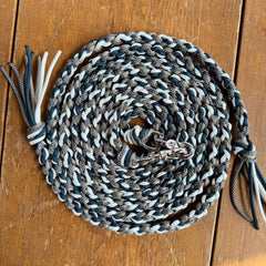 Navy & Tan Split Reins