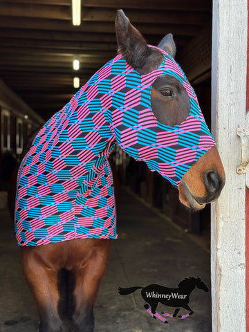 Pink & Turquoise Geometric Slinky