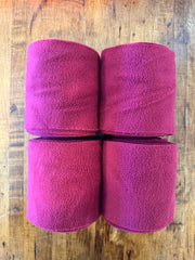 Solid Burgundy Polo Wraps - Pick your own Velcro