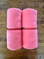 Solid Coral Polo Wraps - Pick your own Velcro