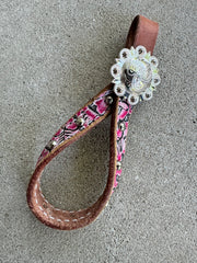 Pink Floral Tie Down Keeper