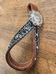 Black/Grey Floral Tie Down Keeper