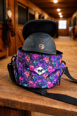 Patterned Helmet Bag - Midnight Bloom