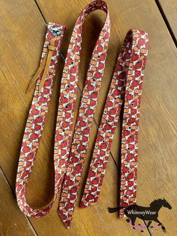 Checkered Pumpkin Patterned Cinch Set