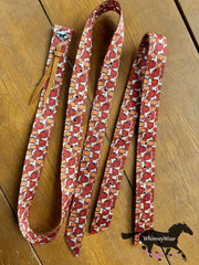 Checkered Pumpkin Patterned Cinch Set