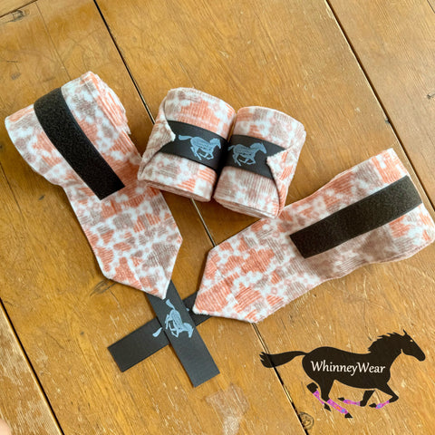 Set of 4 Autumn Geometric Polo Wraps