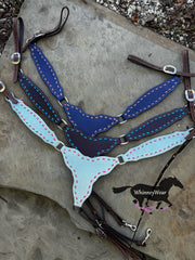 Colored Leather Gladiator Style Breastcollar