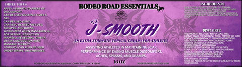 J-Smooth Cream -  For Hard Working Athletes