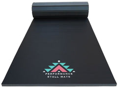 Portable Stall Mat Black 3x9