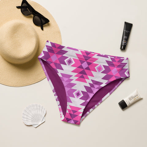 Diva Aztec high-waisted bikini bottom