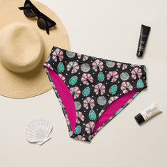 Betty Blossoms high-waisted bikini bottom