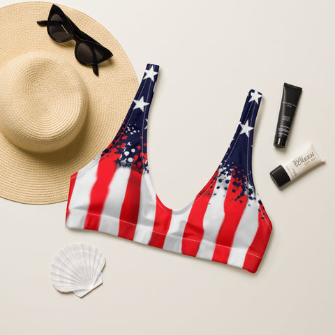 'Merica padded bikini top