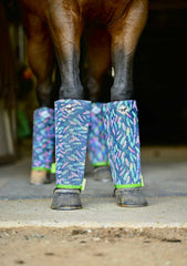 Buzz Off Fly Boots: Neon Plumes