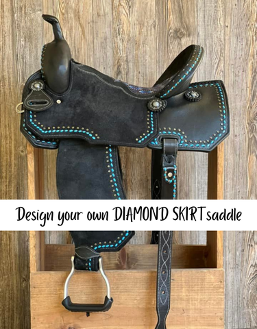 *Design your own DIAMOND SKIRT WhinneyLite Saddle -Upgrades half off*