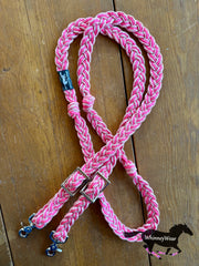 8ft Blush Braided Reins