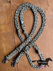 8ft Golden Camo Braided Reins