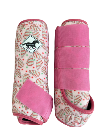 December Limited Edition Print: Holiday Tree Treats Protective Sport Boots