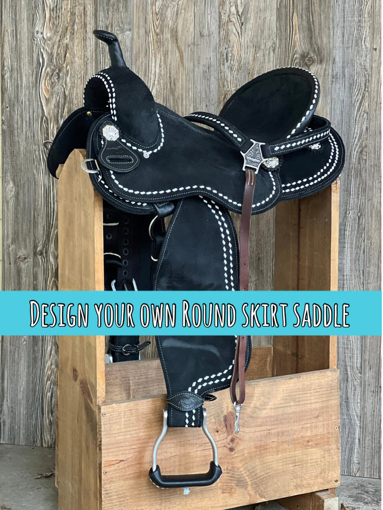 Custom Aztec Tooled Barrel Saddle – WhinneyWear