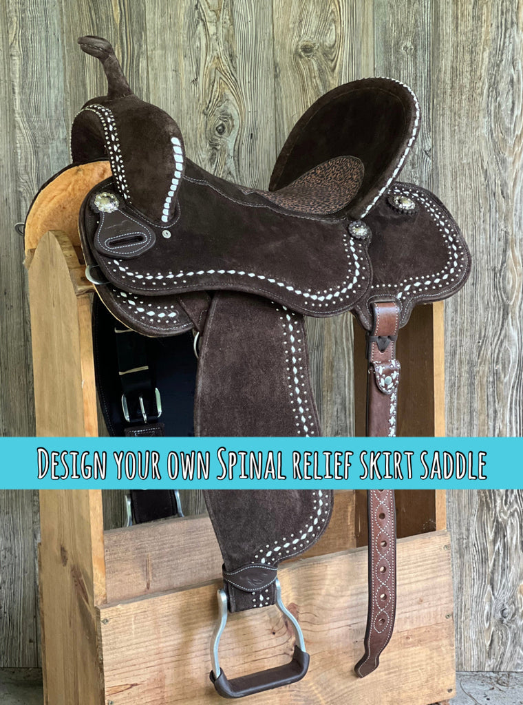 Custom Aztec Tooled Barrel Saddle – WhinneyWear