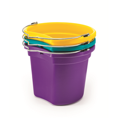 KD-120E 18 Qt. Flat Back Silver Line Bucket