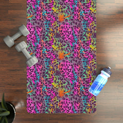 80's Cheetah Rubber Yoga Mat