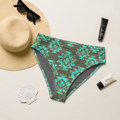 Kingman Aztec high-waisted bikini bottom