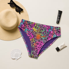 80's Cheetah high-waisted bikini bottom