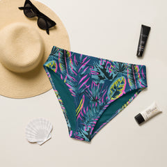 Jungle Fever high-waisted bikini bottom