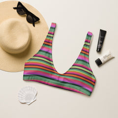 Santa Fe Serape padded bikini top